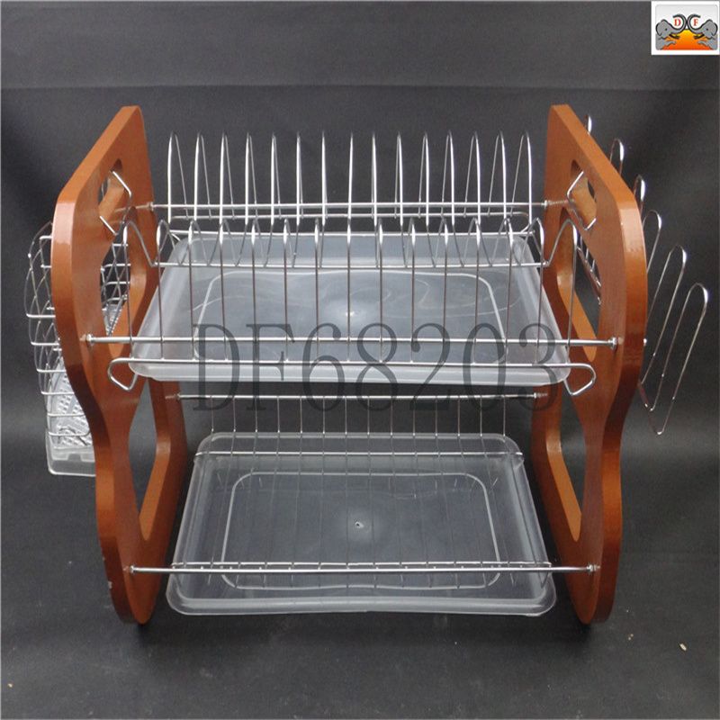 DF68203沥水碗架厨房家用B型双层烤漆板碗碟架 家居置物沥水架系列 DF Trading House详情图4