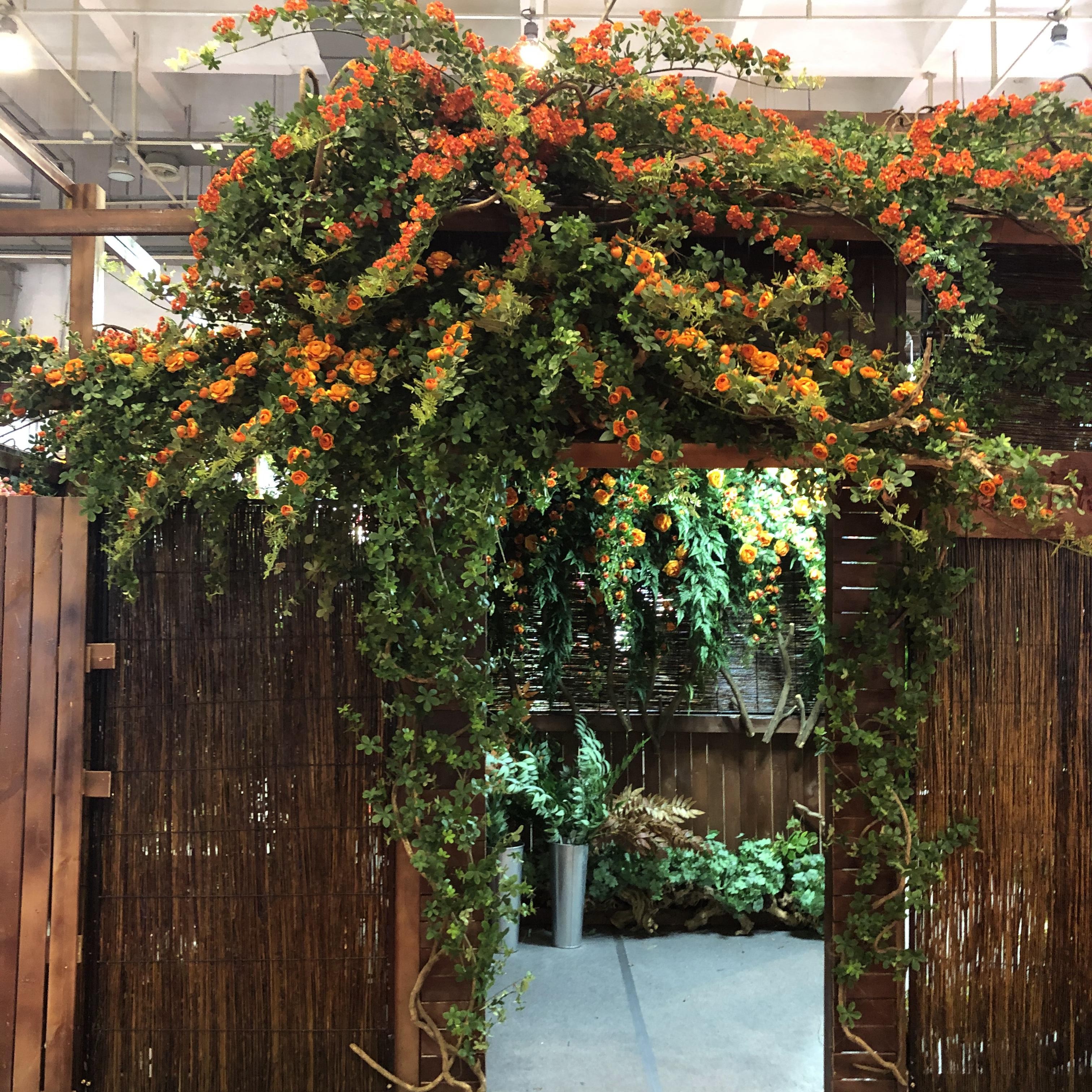 Wedding artificial flowers, large crape myrtle decoration, garden landscaping, artificial flowers, silk flowers, engineering decoration, crape myrtle flower manufacturer wholesale pic 3