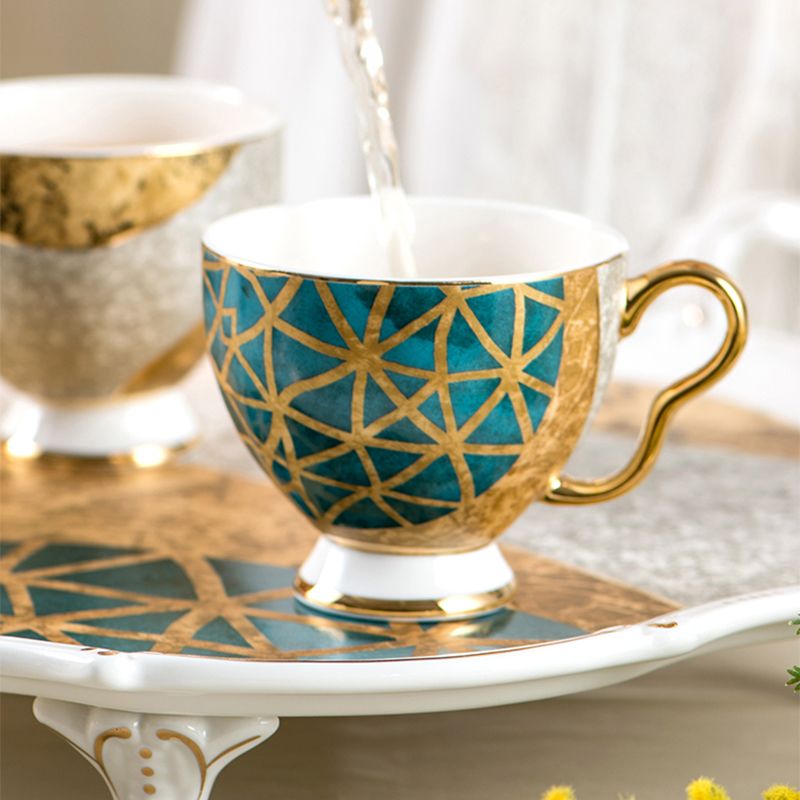 陶瓷咖啡具骨瓷杯子套装水具茶具欧式宫廷风茶具咖啡杯碟描金茶具详情图3