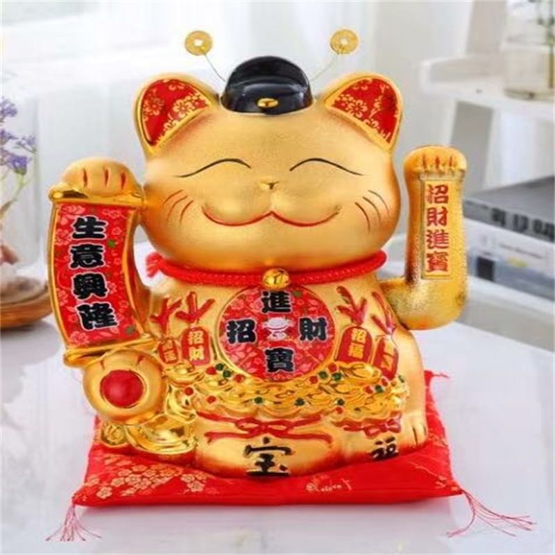 Nantai Golden swing cat opening gift furniture living room office living room decoration