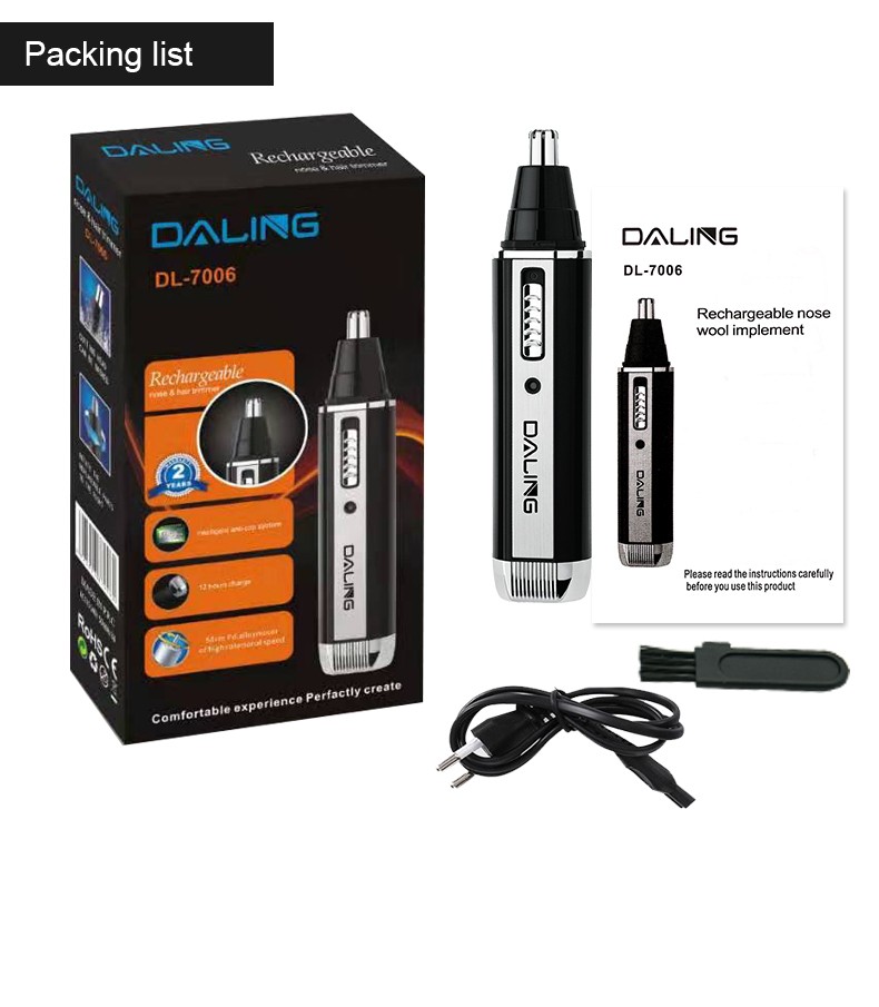 DALING-7006 Electric Nose Hair trimming, nose hair shaving, rechargeable nose hair remover Wholesale Cross-border detail image 12