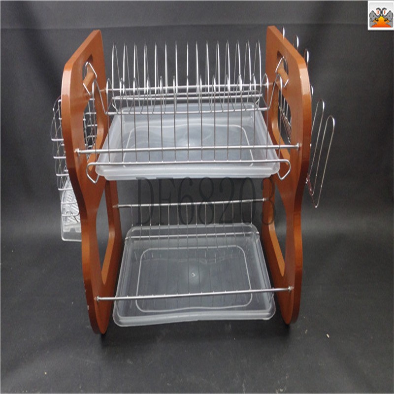 DF68203沥水碗架厨房家用B型双层烤漆板碗碟架 家居置物沥水架系列 DF Trading House详情2
