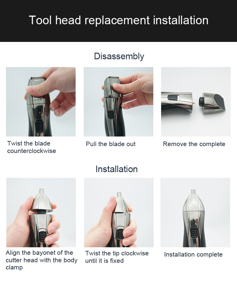 DALING Electric Nose Hair Trimmer Daling 7007, multi-functional sideburns and eyebrow trimmer for cross-border use detail image 11