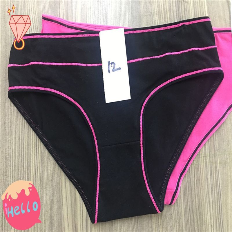 无痕内裤女纯棉抗菌石墨烯夏季中腰少女生全棉薄款日系三角短裤头1141