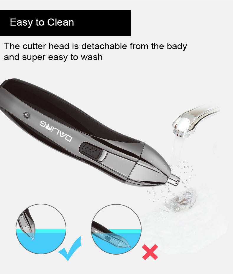 DALING Electric Nose Hair Trimmer Daling 7007, multi-functional sideburns and eyebrow trimmer for cross-border use detail image 6