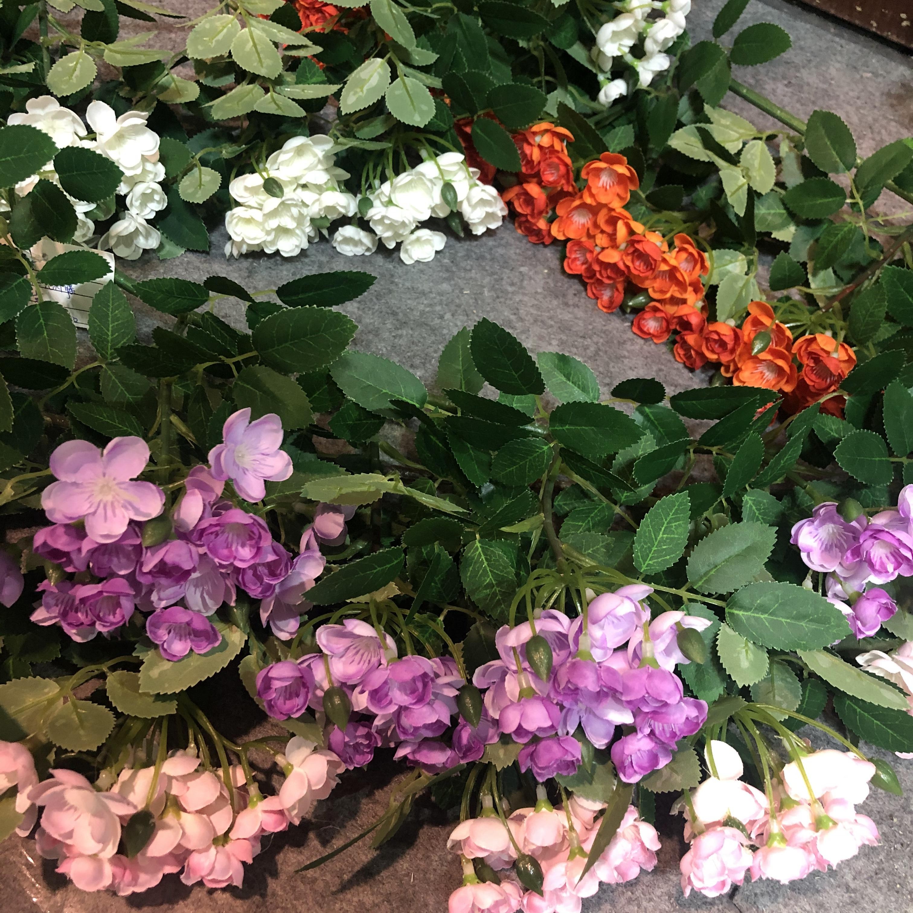 Wedding artificial flowers, large crape myrtle decoration, garden landscaping, artificial flowers, silk flowers, engineering decoration, crape myrtle flower manufacturer wholesale pic 1