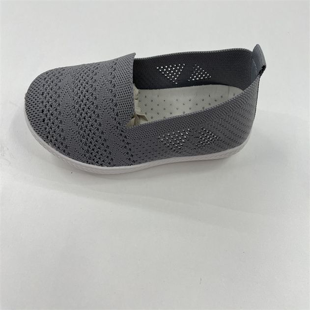 新款休闲平底运动鞋一脚蹬飞织网面鞋运动鞋4