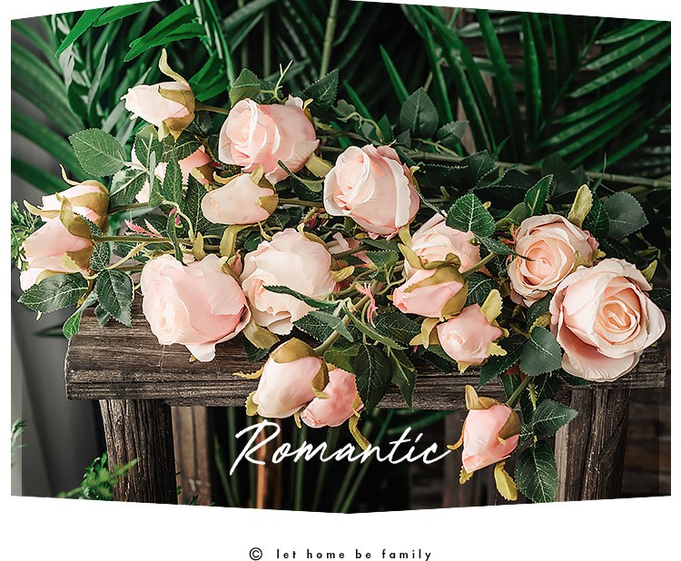 Wholesale of high-end artificial Bulgarian roses, single-stem artificial flowers, artificial flowers, bouquets, home and wedding decoration flowers detail image 6
