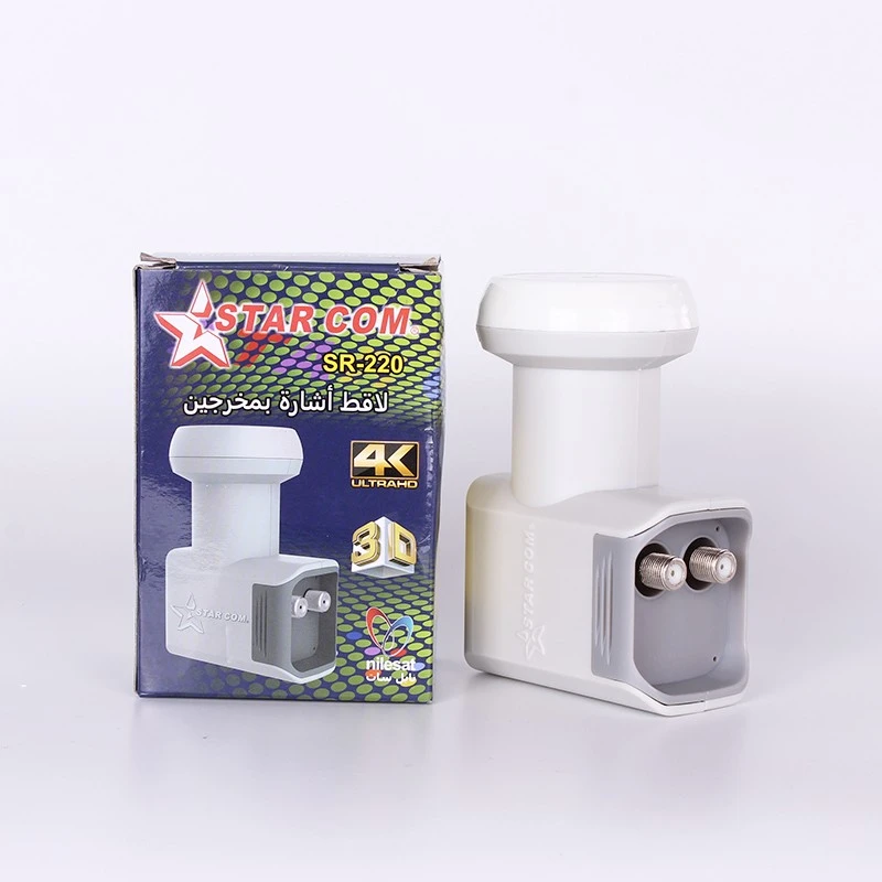 SR-220 lnb exported to the Middle East/Central Europe/Africa Ku Band Universal Twin LNB 0.3dB detail image 2