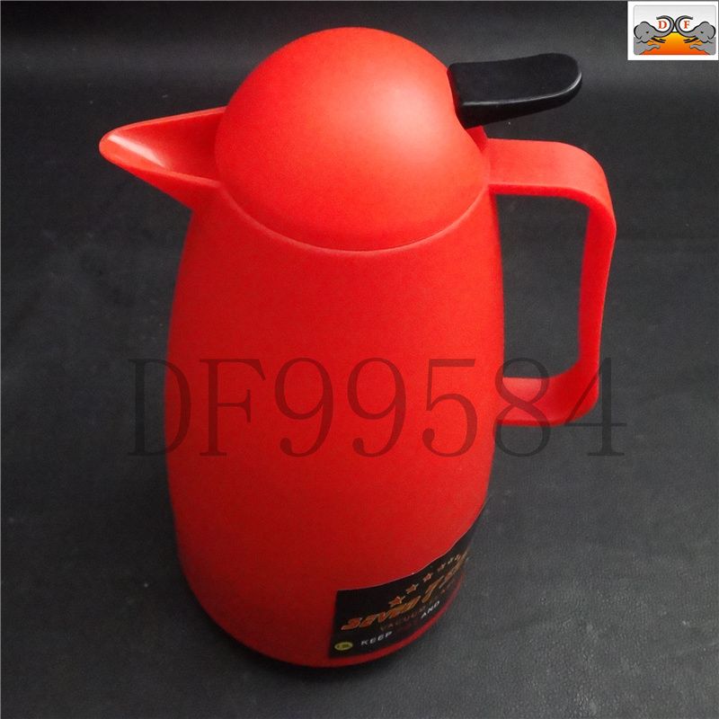 DF99584 红色热水壶 企鹅家用保温壶热水瓶玻璃内胆水壶家用暖瓶水瓶隔热真空胆壶DF Trading House详情图2