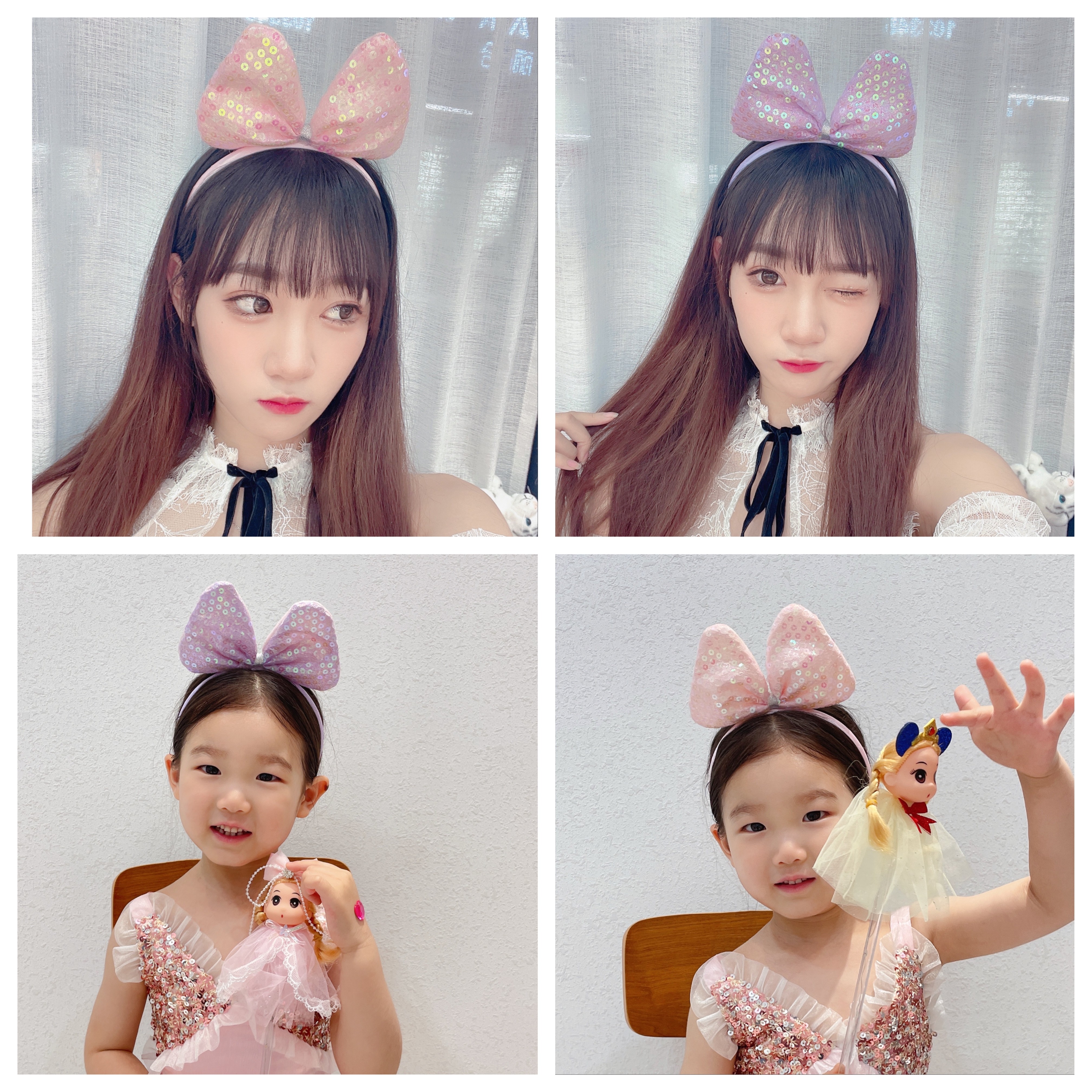 不缠发汉服百搭国风饰品-超萌系列方块结发箍详情图2