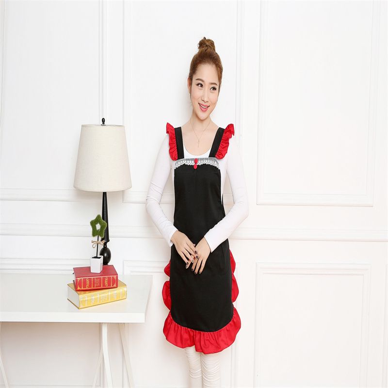 Odo knitted daily necessities long short sleeve apron overalls baking coveralls 27