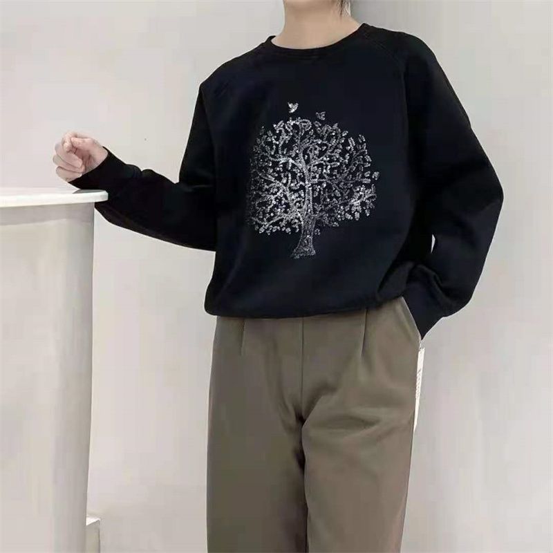 新款时尚潮流设计款上衣衫女早秋2021新款慵懒百搭通类薄款女装129