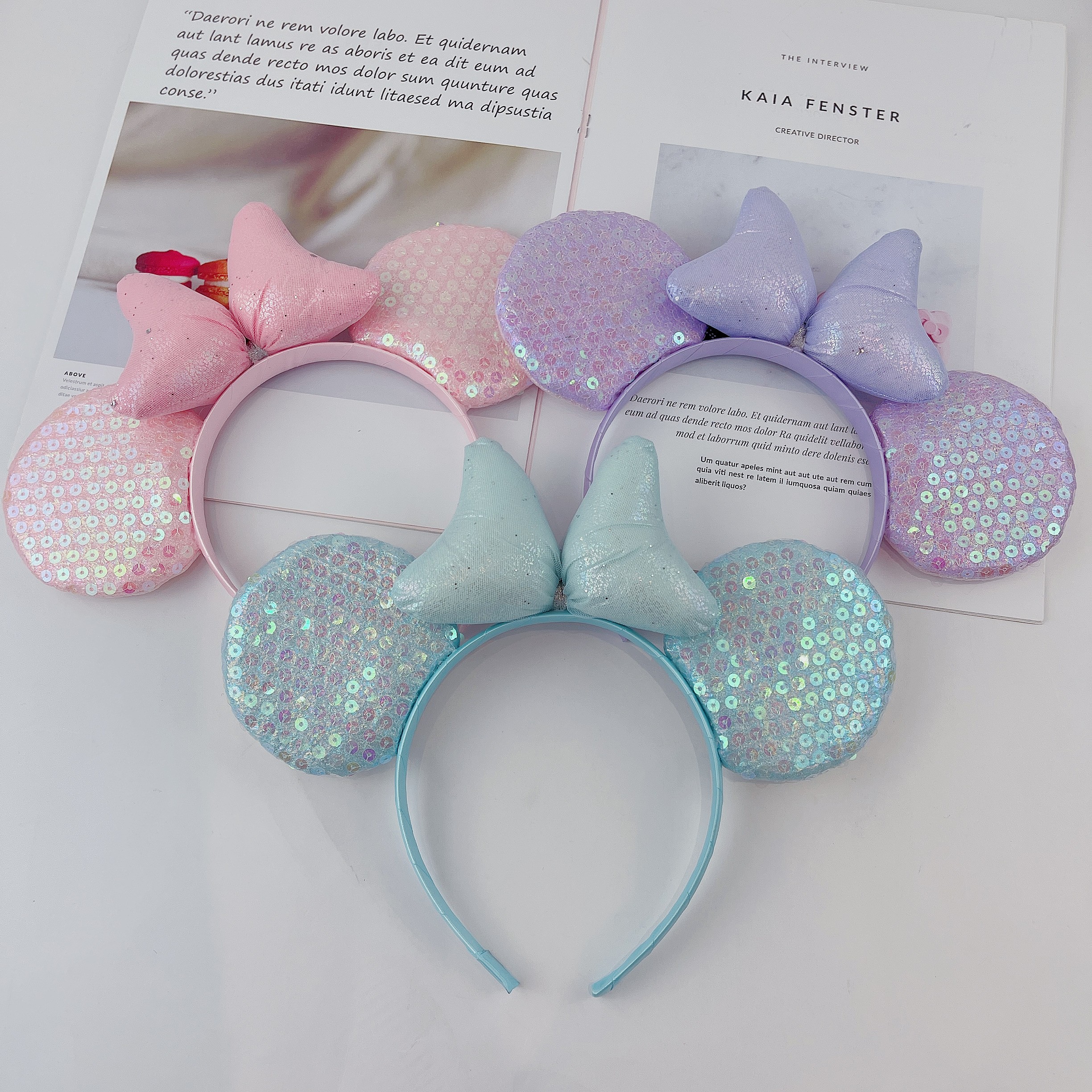 A versatile Chinese-style accessory for Hanfu that doesn't tangle hair - the Super cute series of three-dimensional knot round ear hair bands detail image 6