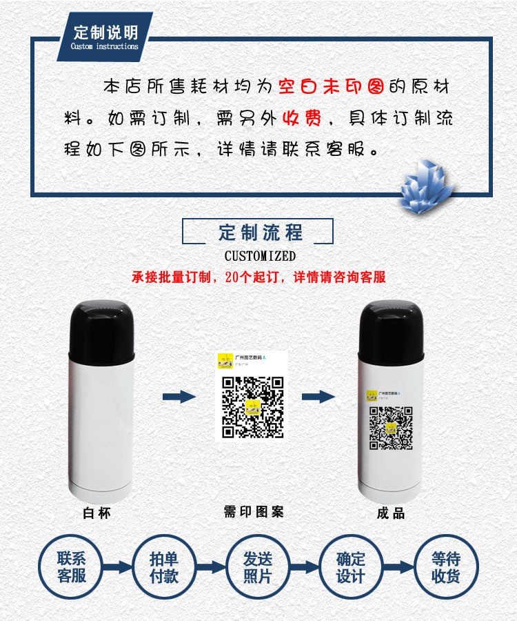 子弹头保温杯热转印保温杯真空保温杯350ml空白保温杯详情1