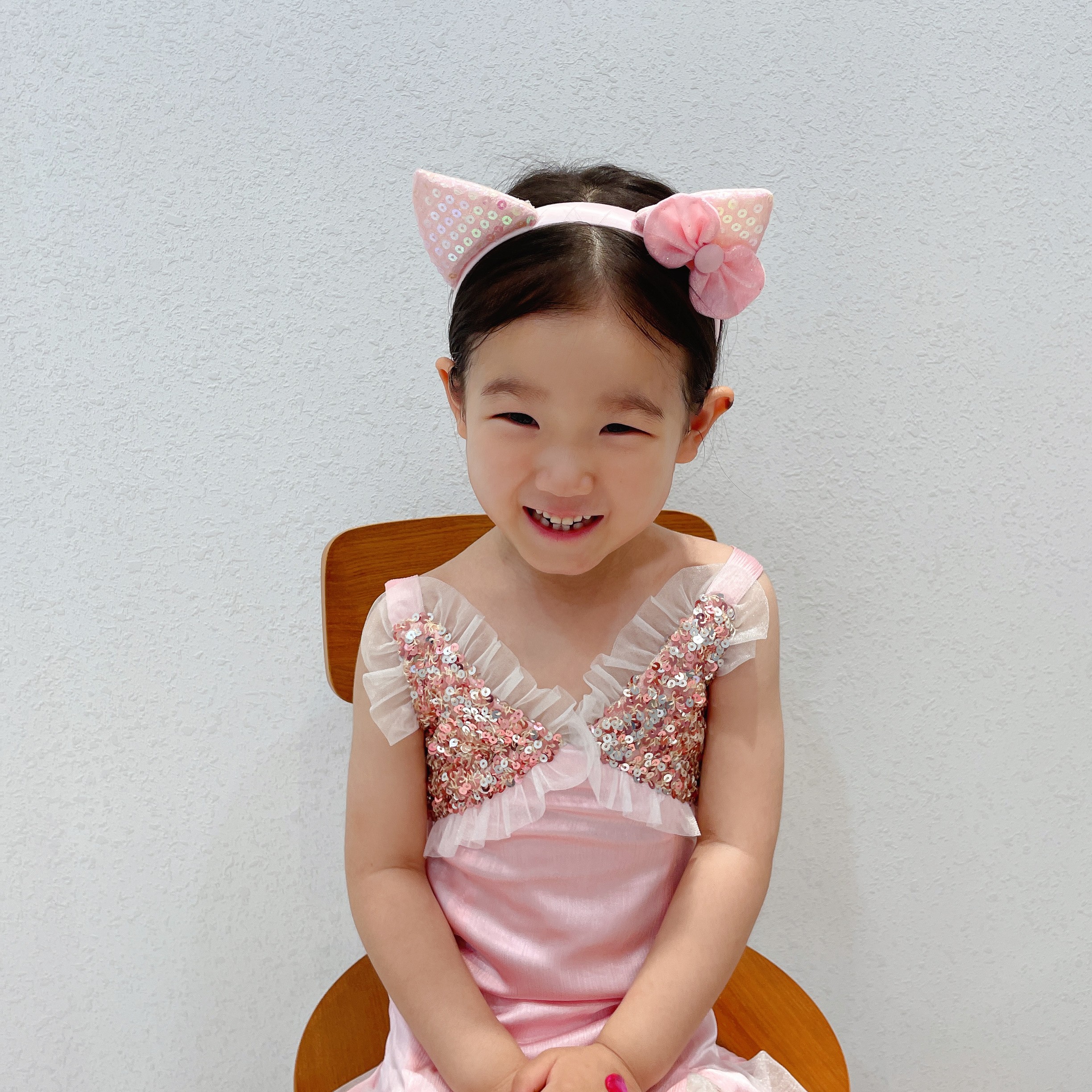 A versatile Chinese-style accessory for Hanfu without hair entanglement - the super cute series of round cat-ear hair bands detail image 3