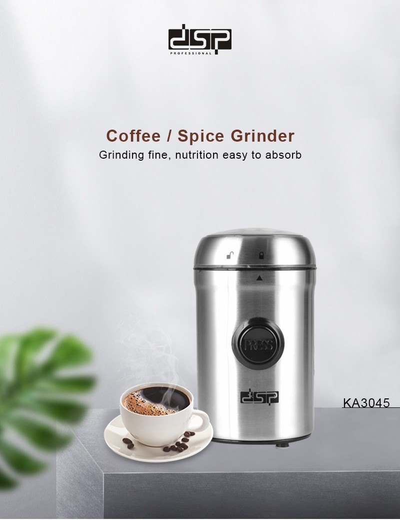 DSP丹松 家用迷你便携式咖啡磨豆机电动打粉小型半自动咖啡研磨机详情图1