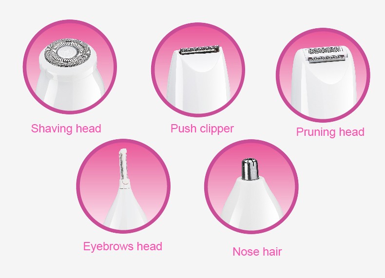 Daling DL-6019 Lady USB charging pull-out hair remover, Shaver, Razor, Hair Remover with light for cross-border use detail image 4