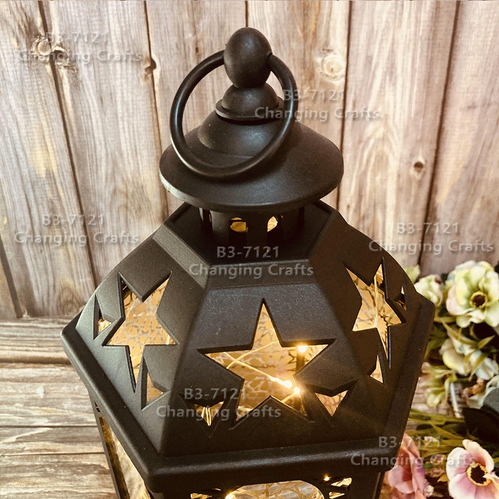 斋月万圣诞节风灯仿古煤油火焰塑料创意装饰工艺电子蜡烛台进口跨境批发地摊抖音爆款婚庆路引LED马灯软装道具壁炉RK009详情图2