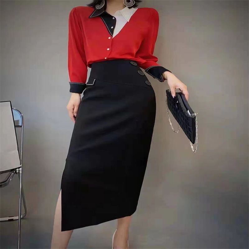 早秋女装今年流行的新款上衣慵懒风温柔韩系上衣罩衫初秋时尚137