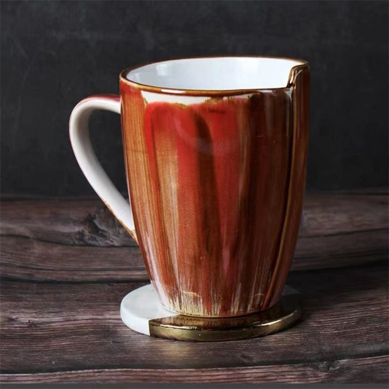 复古咖啡杯水杯陶瓷马克杯早餐牛奶杯家用办公室燕麦杯19详情图1