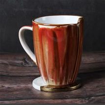 复古咖啡杯水杯陶瓷马克杯早餐牛奶杯家用办公室燕麦杯19