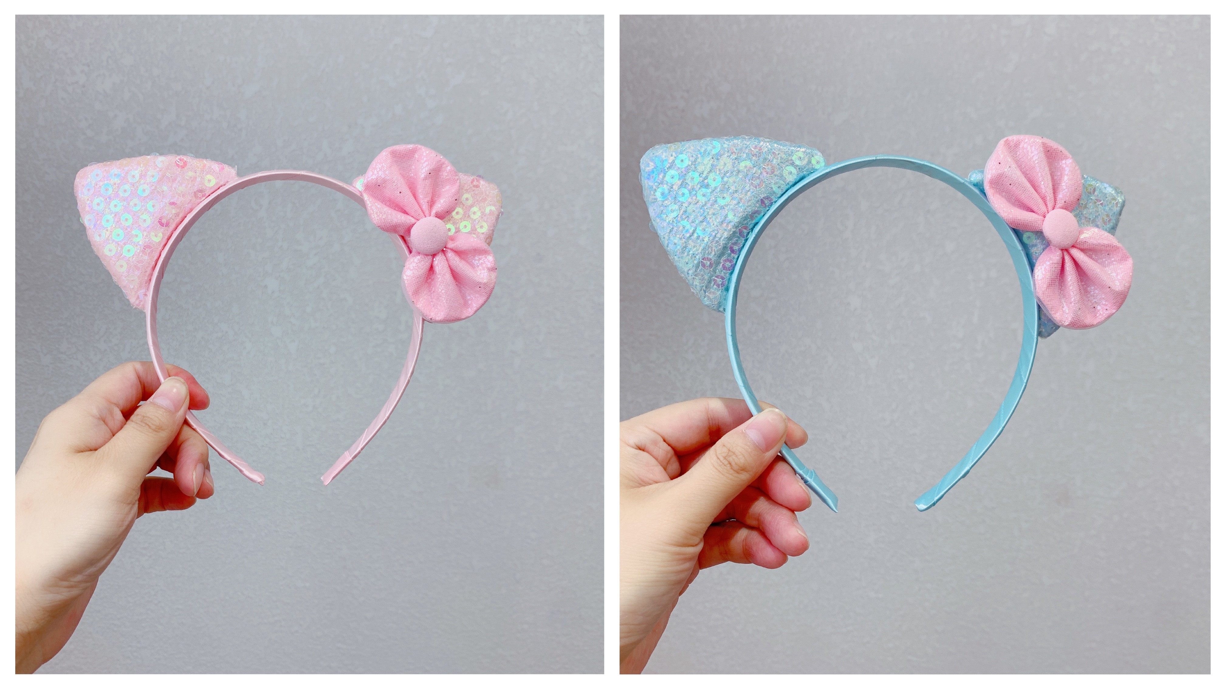 A versatile Chinese-style accessory for Hanfu without hair entanglement - the super cute series of round cat-ear hair bands detail image 5