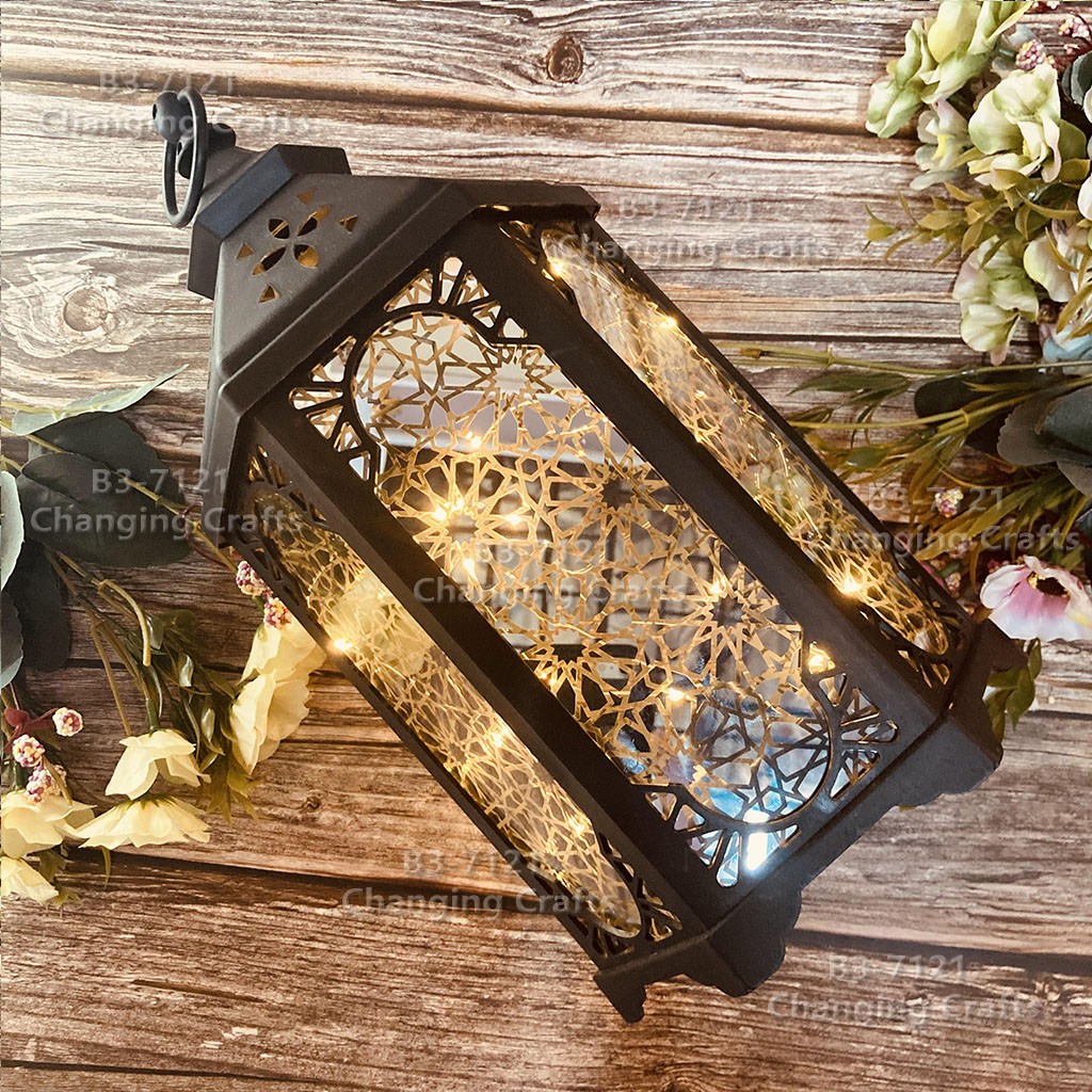 Ramadan Christmas lantern, antique kerosene flame, plastic creative decoration, electronic candle stand, imported cross-border wholesale, street stall, Douyin bestseller, wedding road guide, LED horse lantern, soft decoration prop, fireplace RK011 detail image 15