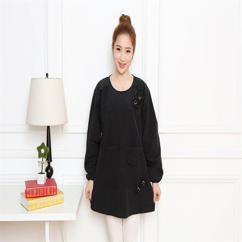 Odo knitted daily necessities long short sleeve apron overalls baking set overalls 16 thumbnail