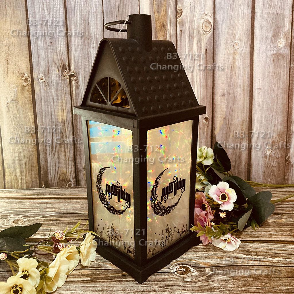 Ramadan ten thousand Christmas wind lantern antique kerosene flame plastic creative decoration process electronic candle stand imported cross-border wholesale stall, tik Sound explosion wedding road LED horse light soft decoration prop fireplace RK005 thumbnail