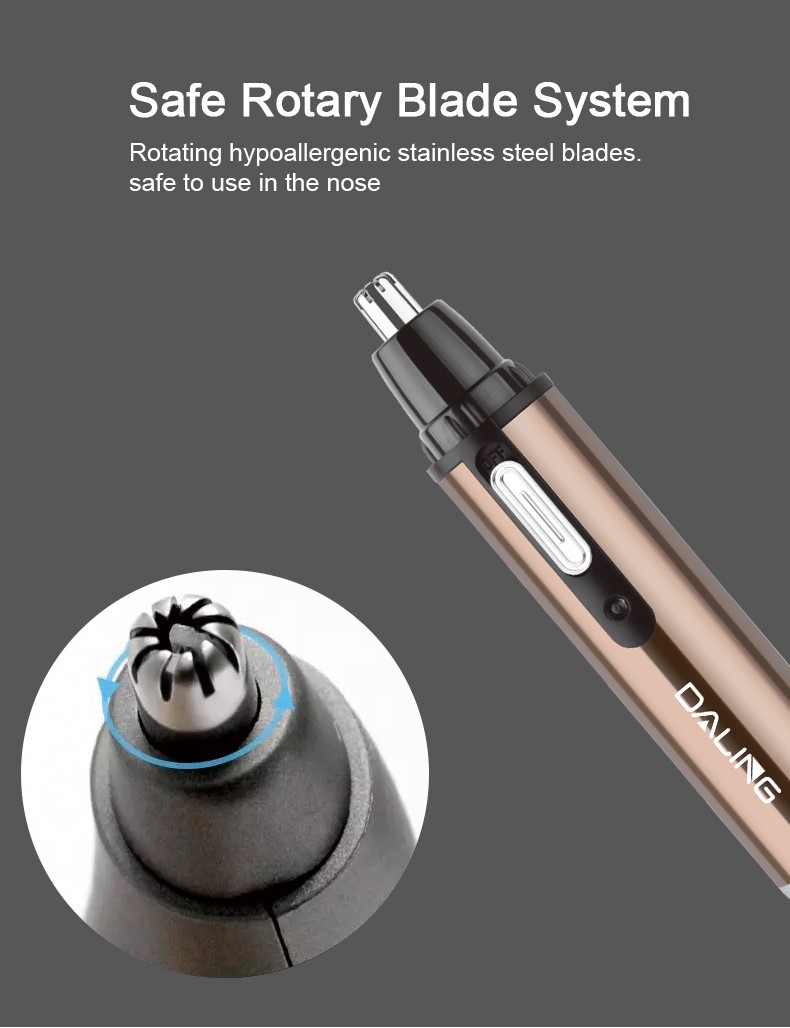 Ms. DALING's Daling Electric Nose Hair Trimmer DALING-7008 Nose Hair and Sideburn Trimmer Multi-functional Set Wholesale Cross-border detail image 3