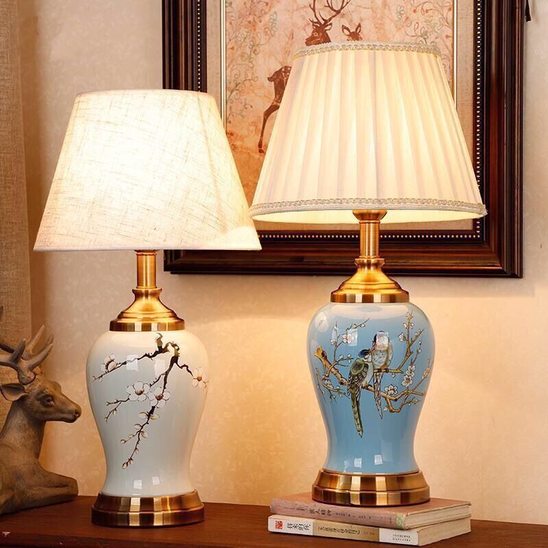 LED table lamp, LED ceramic table lamp, LED country-style table lamp
