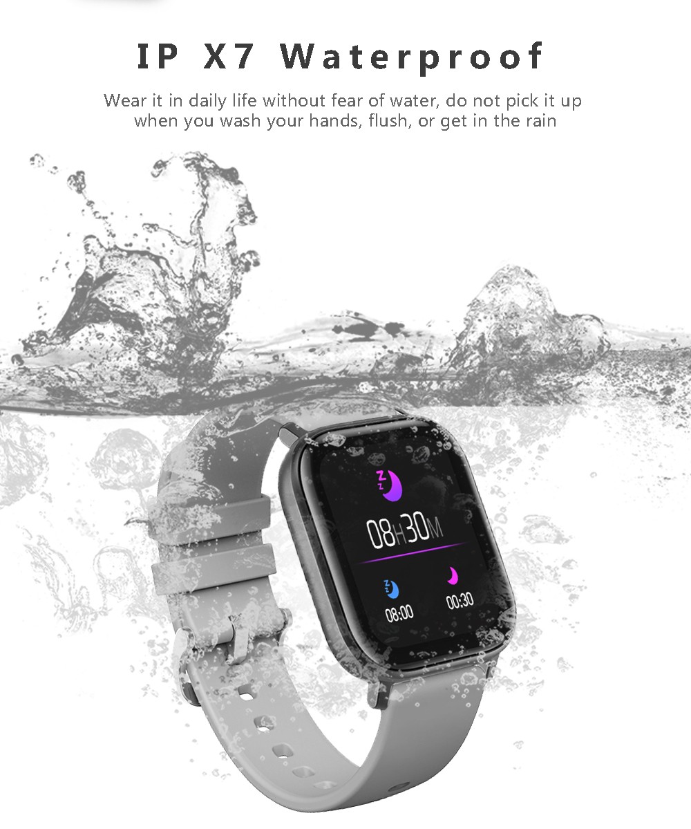P9同款1.4寸全触智能心率计步跨境礼品手环通话智能手表详情图5