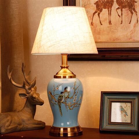 LED table lamp, LED ceramic table lamp, LED country-style table lamp Specification image