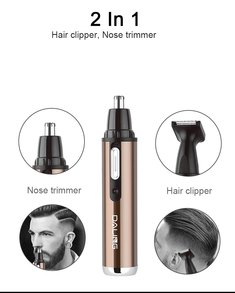Ms. DALING's Daling Electric Nose Hair Trimmer DALING-7008 Nose Hair and Sideburn Trimmer Multi-functional Set Wholesale Cross-border detail image 4