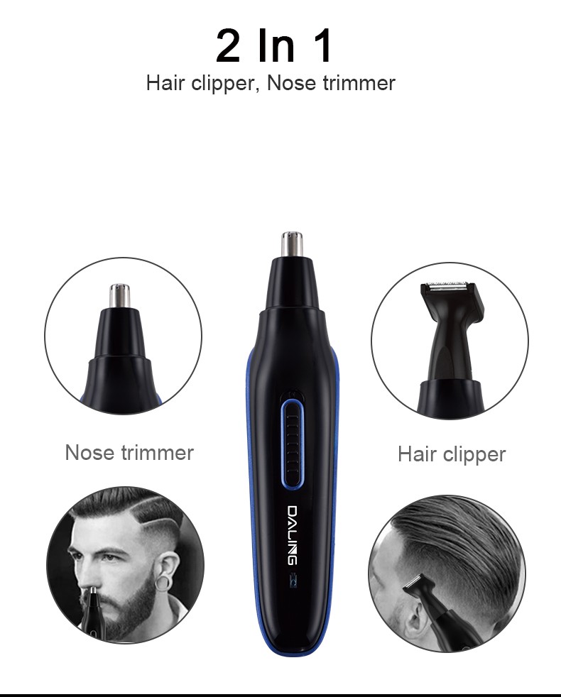DALING-7015 Electric Nose Hair Trimmer and Temples Trimmer Multi-functional Set Nose Hair Trimmer Wholesale Cross-border detail image 4