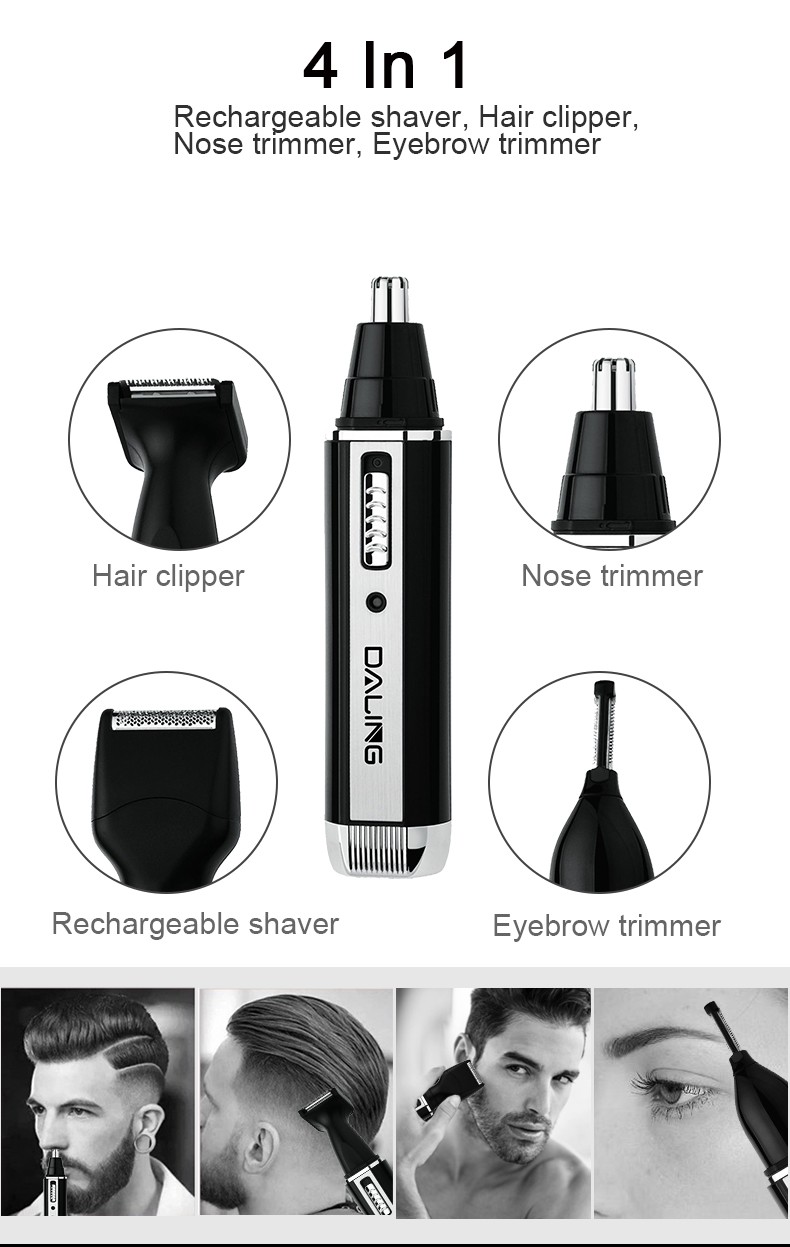 DALING-7003 Electric Nose Hair Trimmer, Multi-functional Set, Razor, Nose hair Trimmer, Eyebrow Trimmer wholesale detail image 4