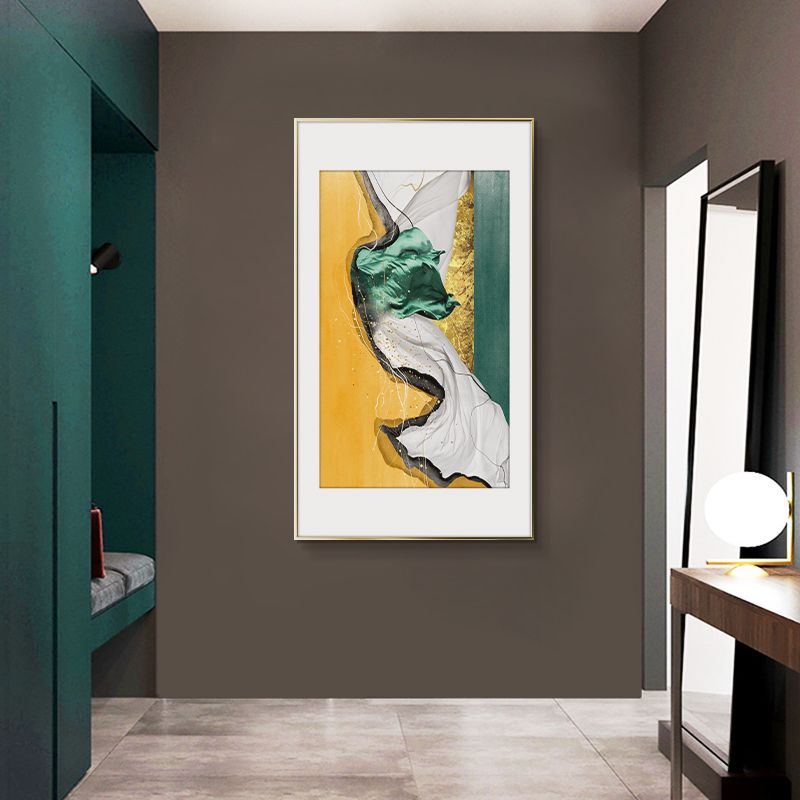 The Entrance Porch Decoration Painting Vertical Version Simple Modern Simple European Corridor Corridor Porch Star Diamond Gilding Specification drawing