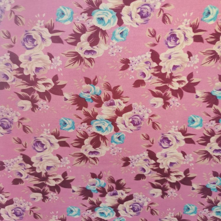 Color tinte estampado serie color tinte estampado moonflower 100% poliéster tejido en la parte inferior PVC espuma Specification image