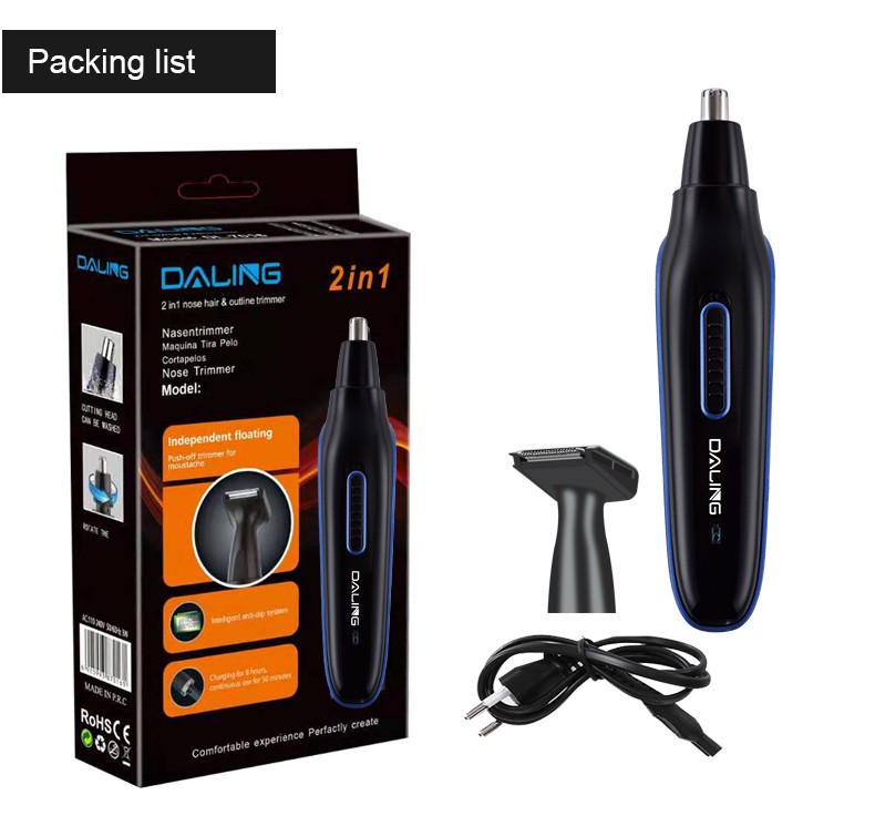 DALING-7015 Electric Nose Hair Trimmer and Temples Trimmer Multi-functional Set Nose Hair Trimmer Wholesale Cross-border detail image 13