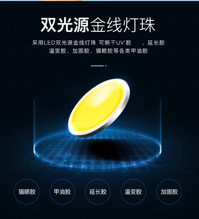 SUN H10 PLUS美甲灯118W大功率30颗双光源灯珠手提式LED显示屏详情5