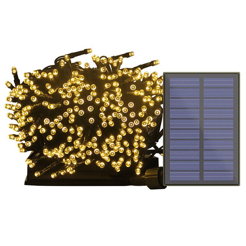 太阳能led彩灯串户外防水花园庭院装饰圣诞节日满天星星串灯产品图