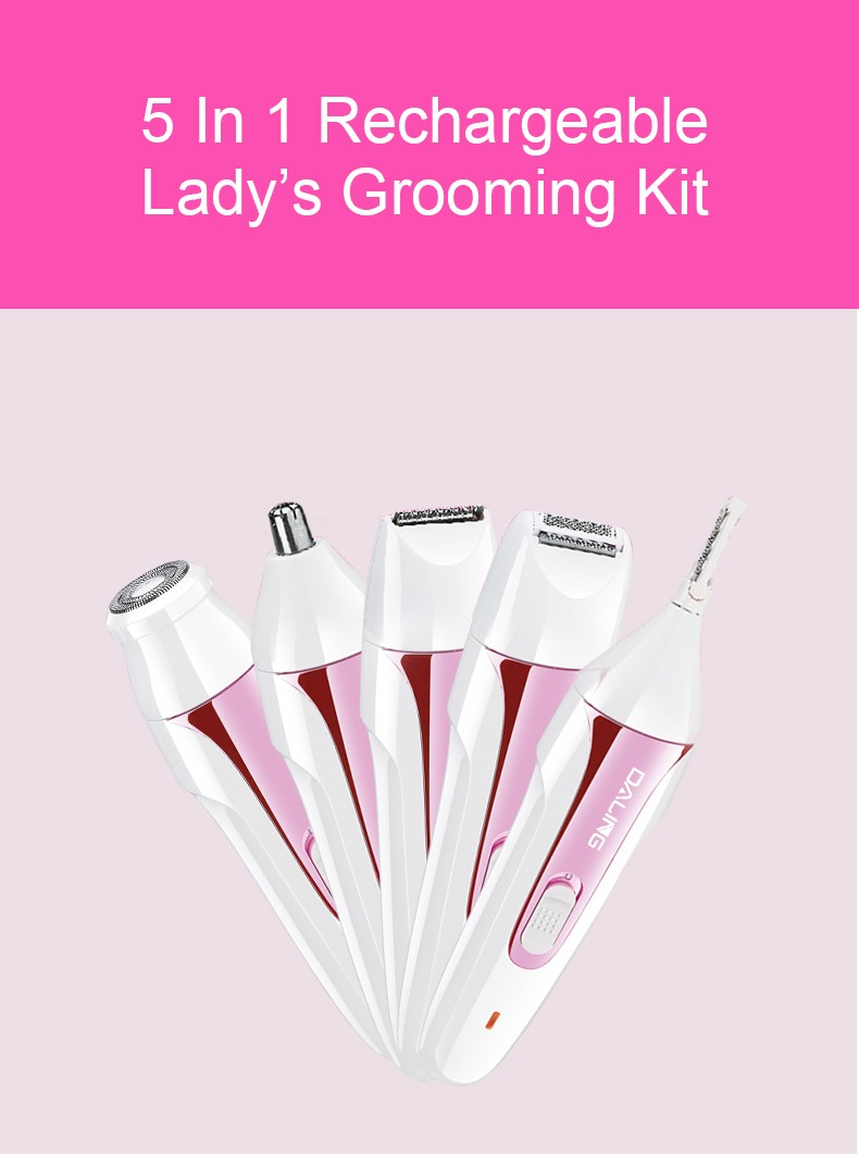 Daling DL-6019 Lady USB charging pull-out hair remover, Shaver, Razor, Hair Remover with light for cross-border use detail image 1