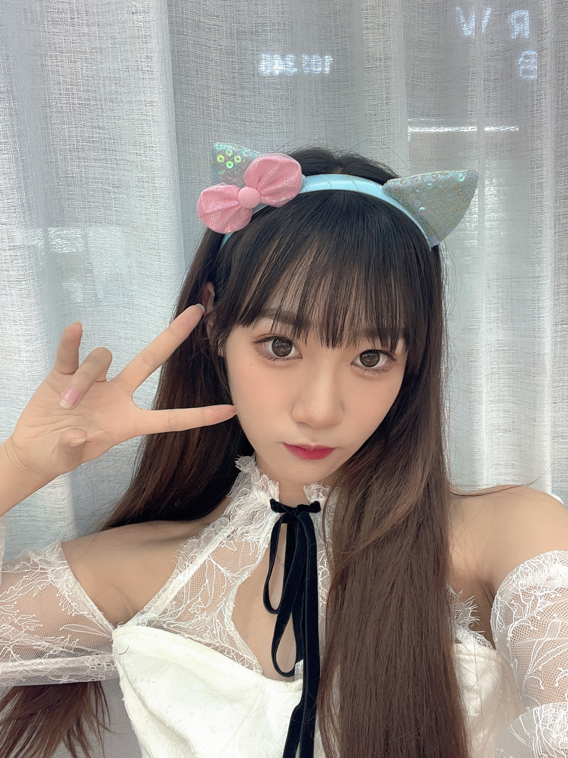 A versatile Chinese-style accessory for Hanfu without hair entanglement - the super cute series of round cat-ear hair bands detail image 6