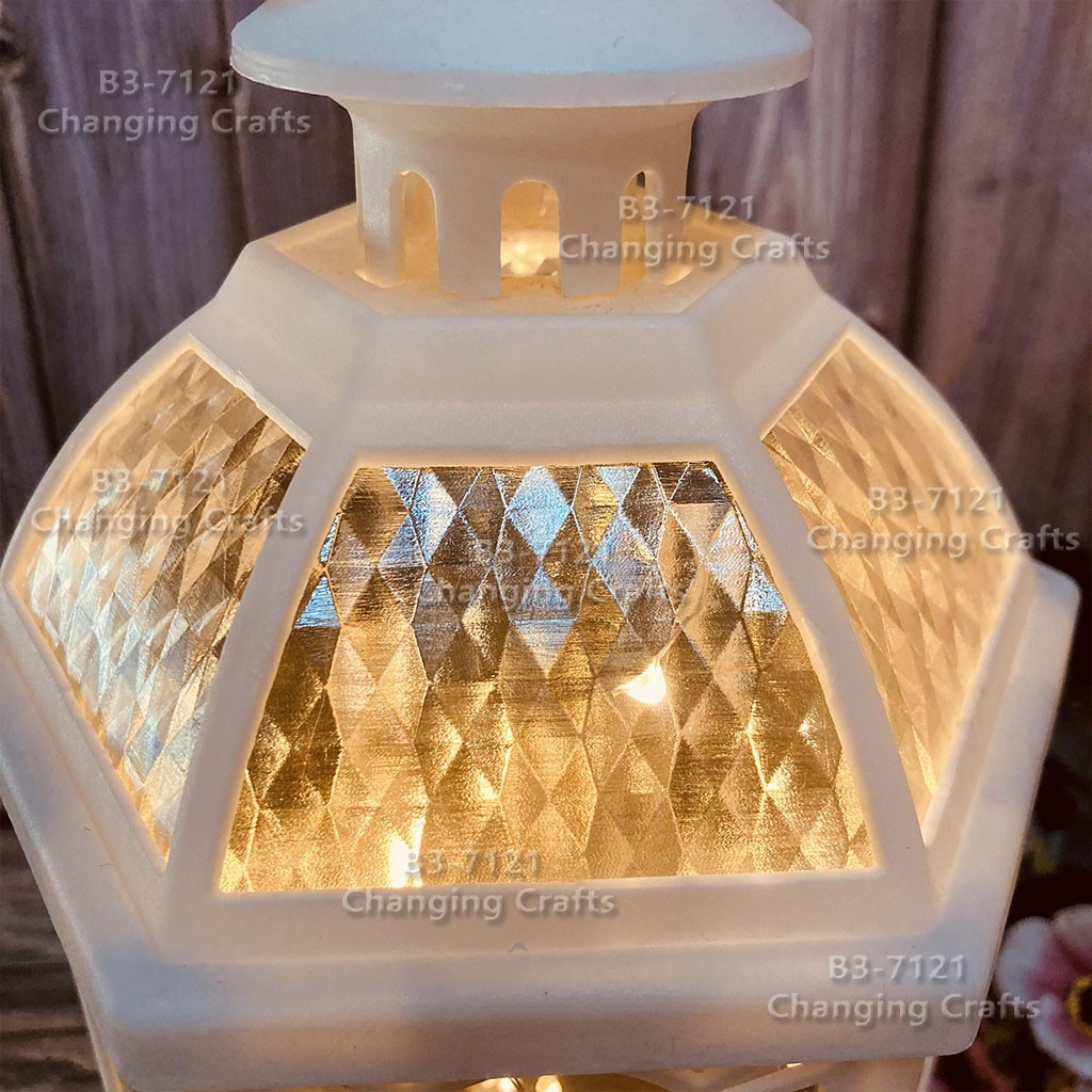 Ramadan Christmas lantern, antique kerosene flame, plastic creative decoration, electronic candle stand, imported cross-border wholesale, street stall, Douyin bestseller, wedding road guide, LED horse lantern, soft decoration prop, fireplace RK006 detail image 3