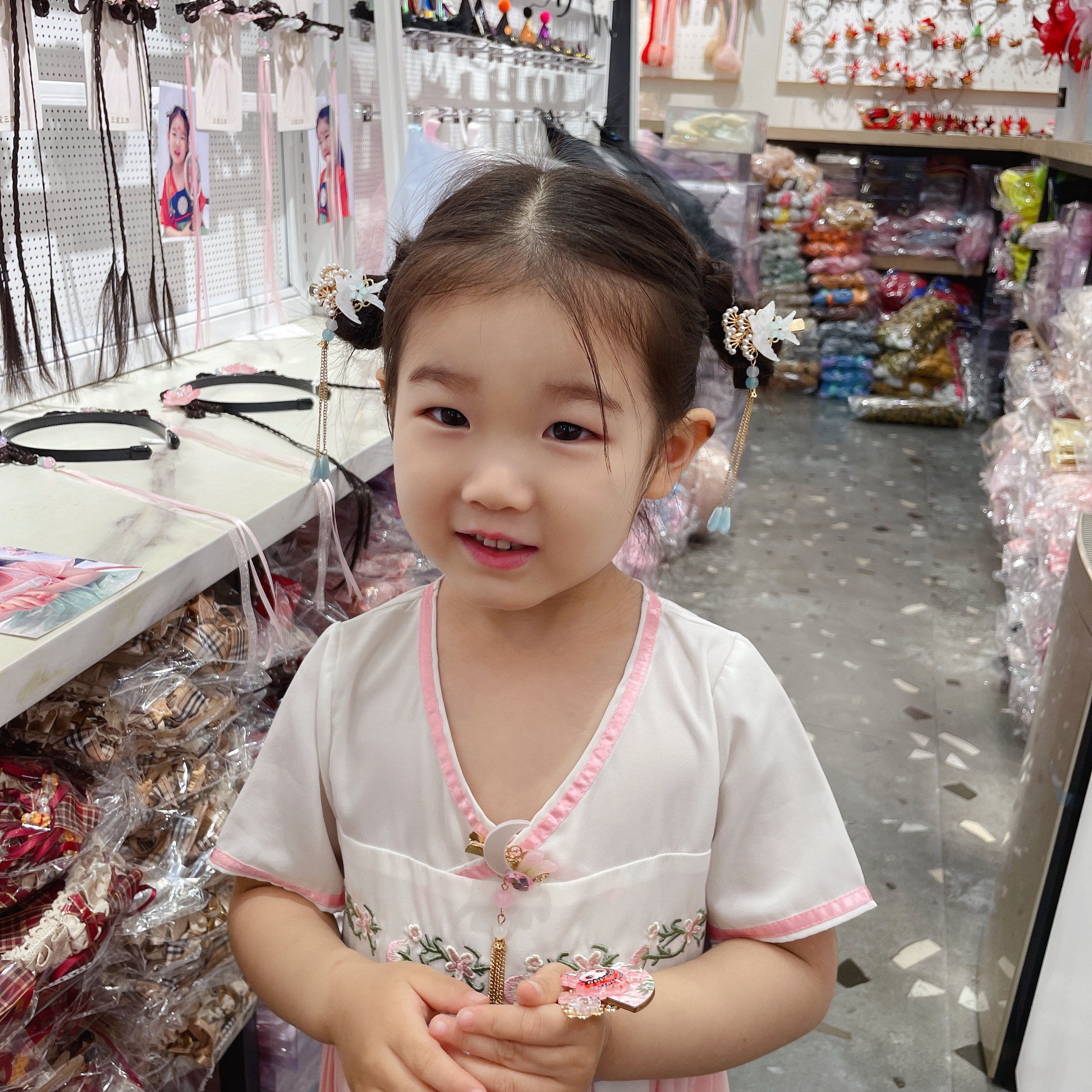 Hairless Hanfu versatile Chinese-style accessories - Chinese-style - Auspicious cloud and White Dove pairing detail image 4