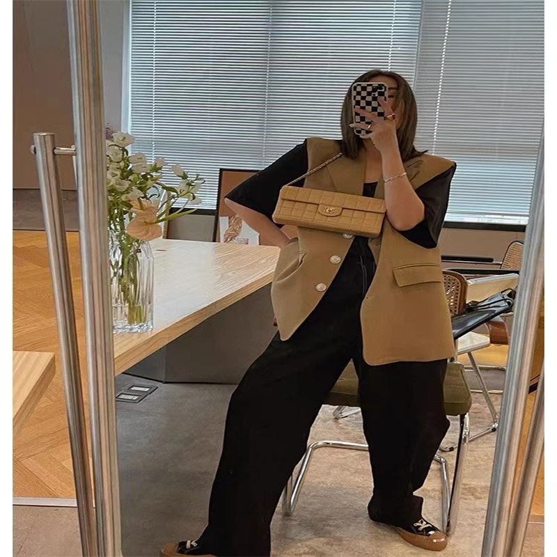 新款时尚潮流设计款上衣衫女早秋2021新款慵懒百搭通类薄款女装47