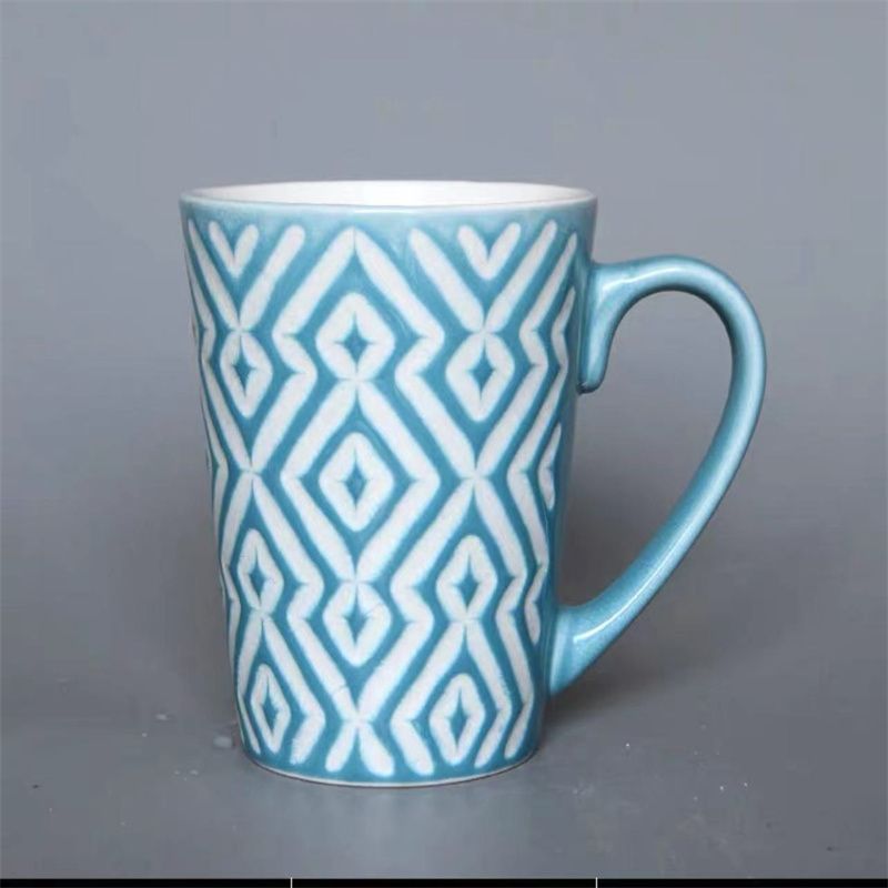 陶瓷杯子陶瓷创意马克杯大容量办公室咖啡杯家用早餐杯喝水杯1图