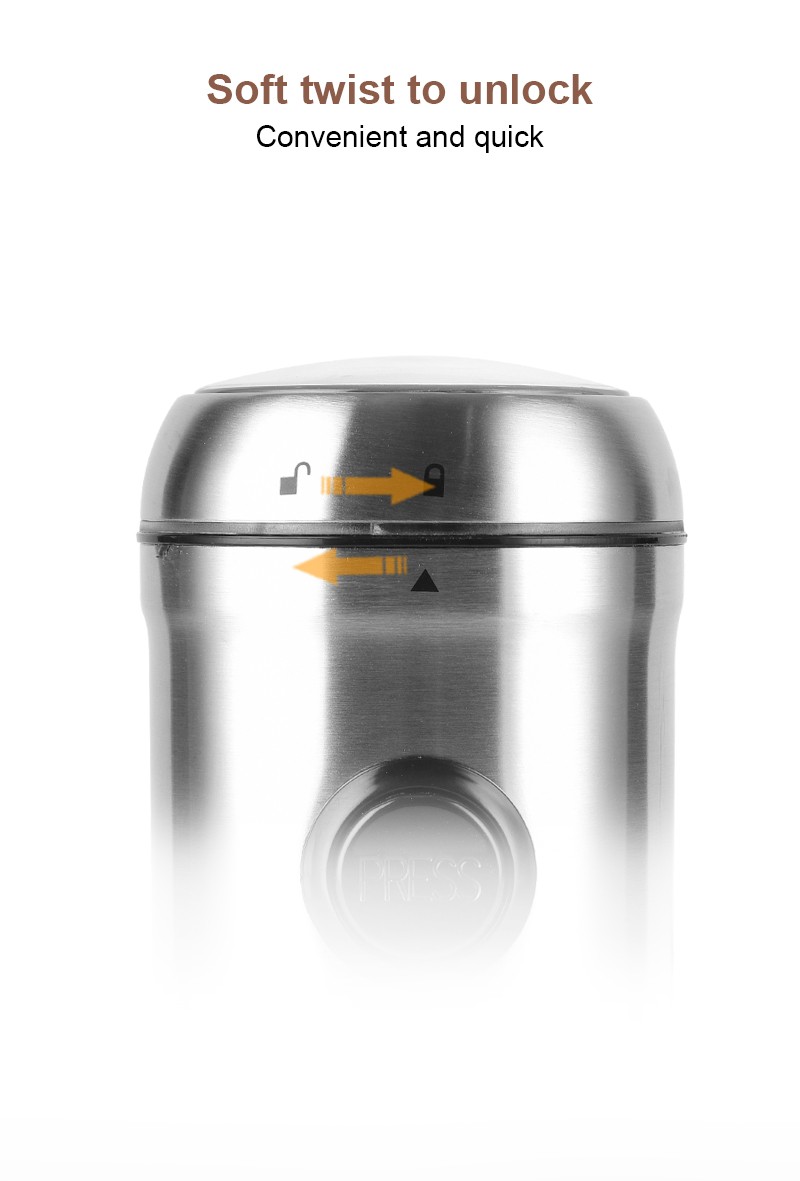 DSP丹松 家用迷你便携式咖啡磨豆机电动打粉小型半自动咖啡研磨机详情图5
