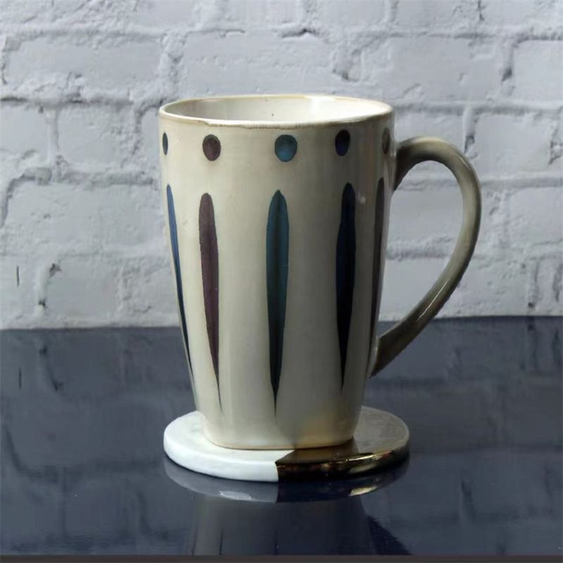 陶瓷早餐杯子马克杯牛奶办公室家用喝水杯咖啡杯潮流男女茶杯2